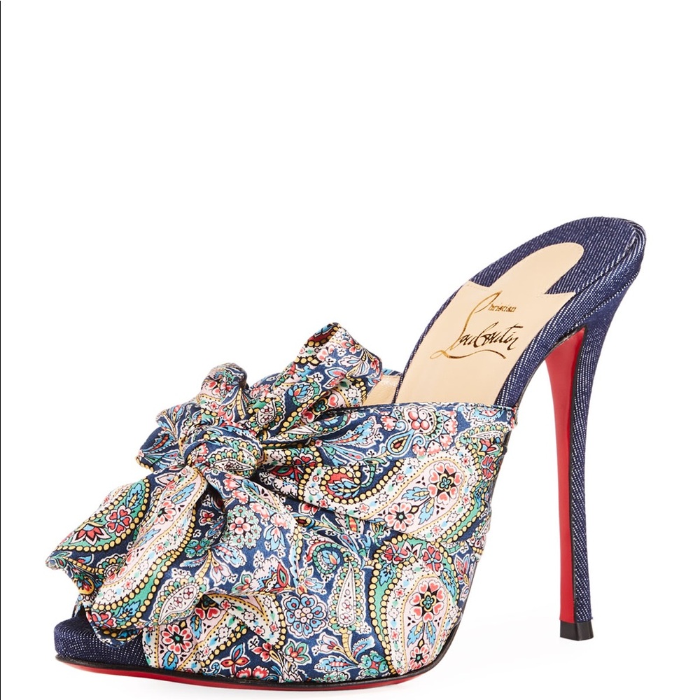Christian Louboutin Moniquissima paisley mules